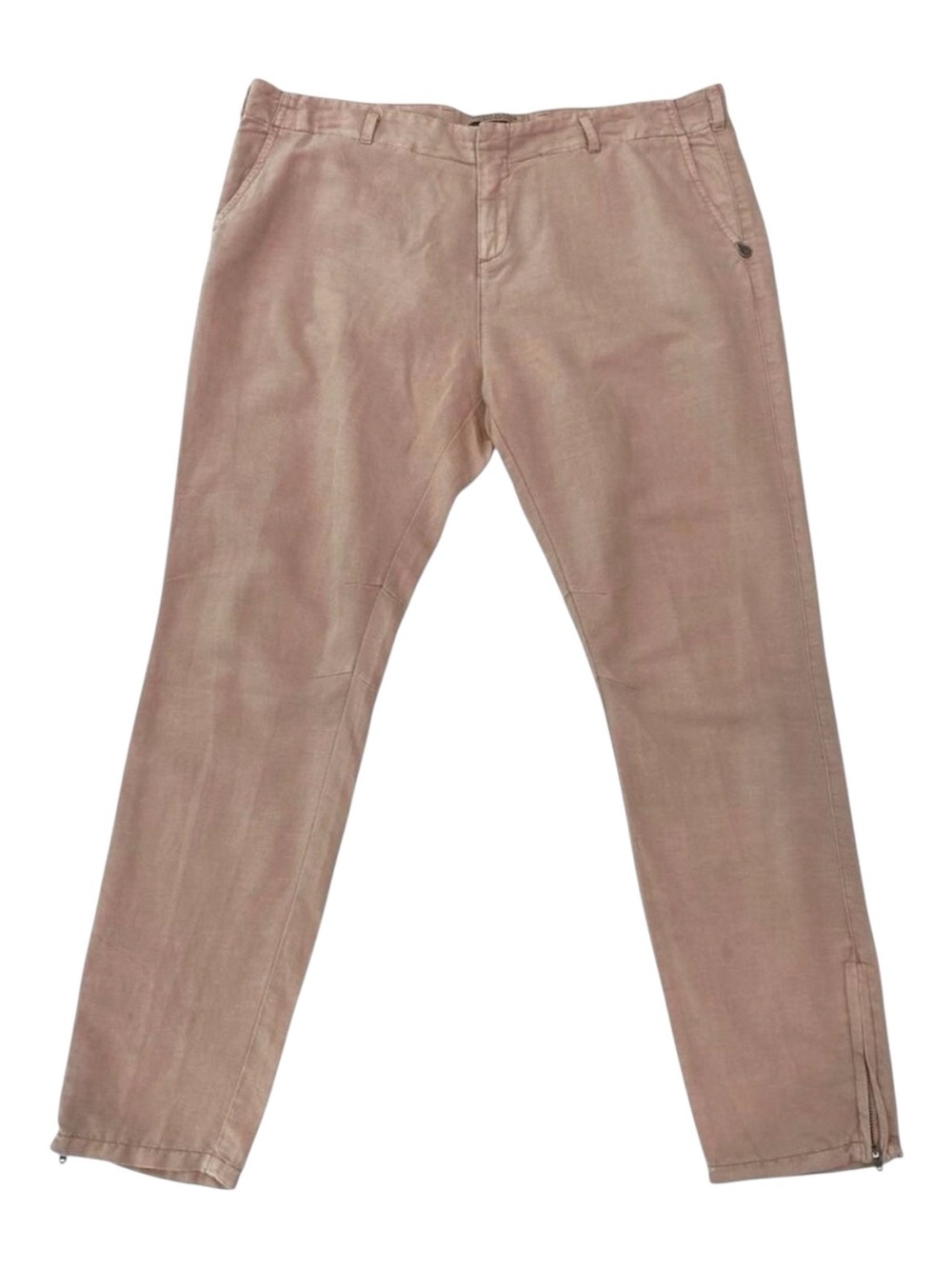 La Maison Scotch powder pink crop trousers pants medium rise linen cotton size 4